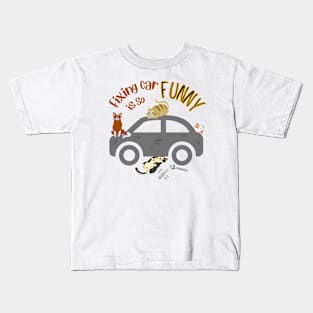 Funny cats Kids T-Shirt